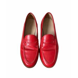 J Crew Loafers Ryan Penny Leather Preppy Career Red size 10
